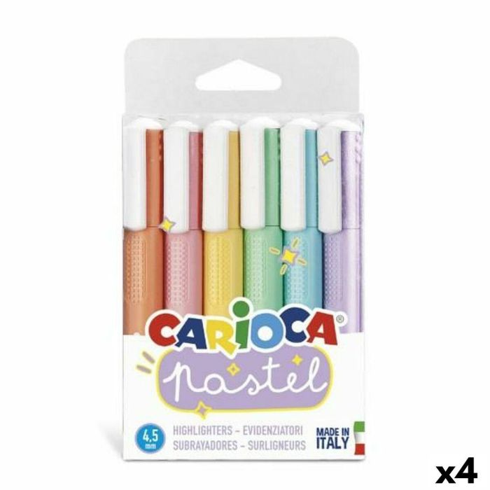 Set de Marcadores Carioca 6 Piezas Multicolor Pastel Set de Marcadores Carioca 6 Piezas Multicolor Pastel