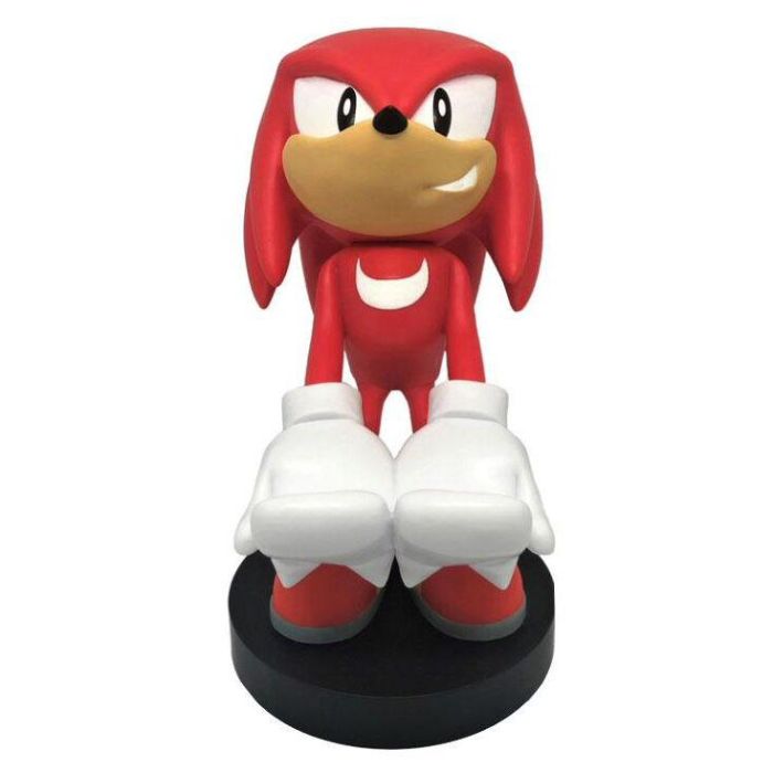 EXQUISITE GAMING Soporte Cable Guy Knuckles Sonic 21cm para Mando PS5/Xbox y Smartphone, Figura de Sujeción