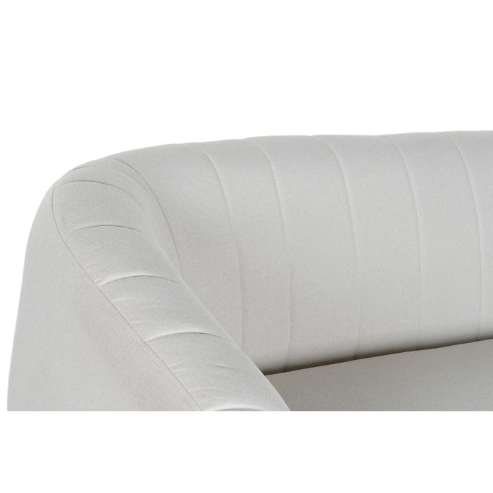 Sofa Scandi DKD Home Decor Greige Negro 75 x 73 x 129 cm 2 Sofa Scandi DKD Home Decor Greige Negro 75 x 73 x 129 cm 2