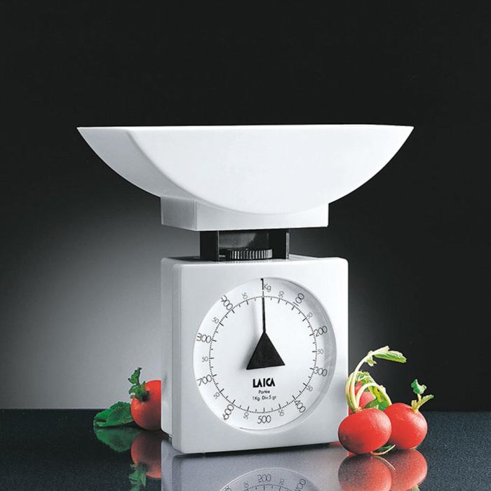 Laica Balanza Mecánica de Cocina KS711 con Bol Blanca 1kg 3