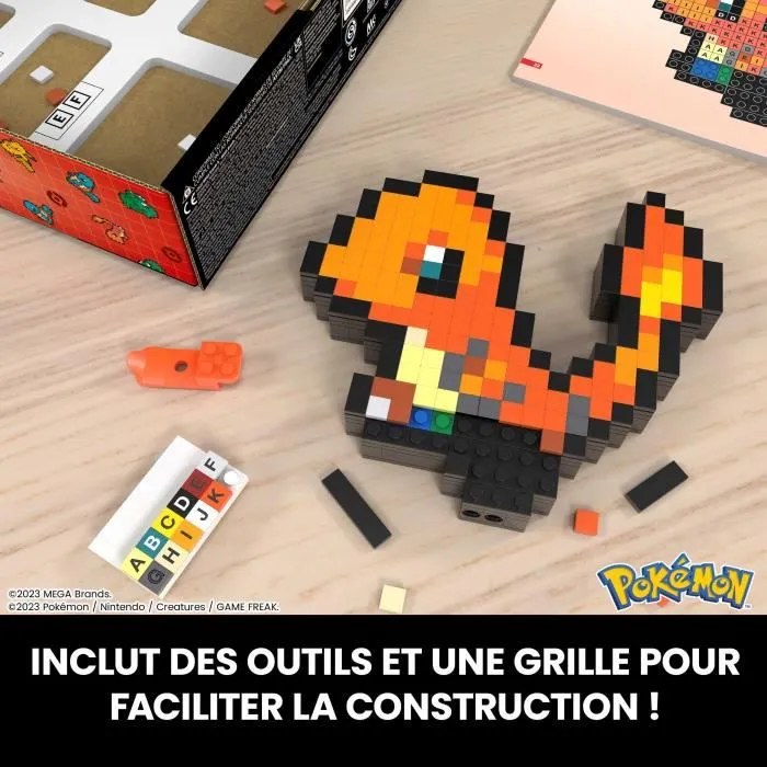 Mega Pokémon Charmander Juego de Construcción Retro 349 Piezas HTH76 5