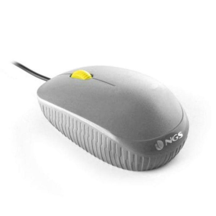 Ratón Óptico NGS GRAYFLAME Negro 1000 dpi 1 Ratón Óptico NGS GRAYFLAME Negro 1000 dpi 1