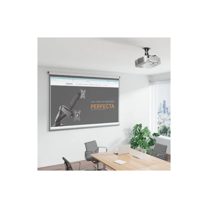 Aisens Soporte Universal Giratorio Inclinable De Techo Para Proyector Negro 3