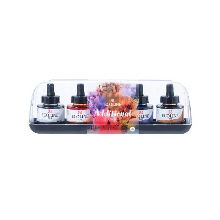 Talens Ecoline Set Adicional 5 Botellas De 30 mL Acuarela Líquida Colores Surtidos