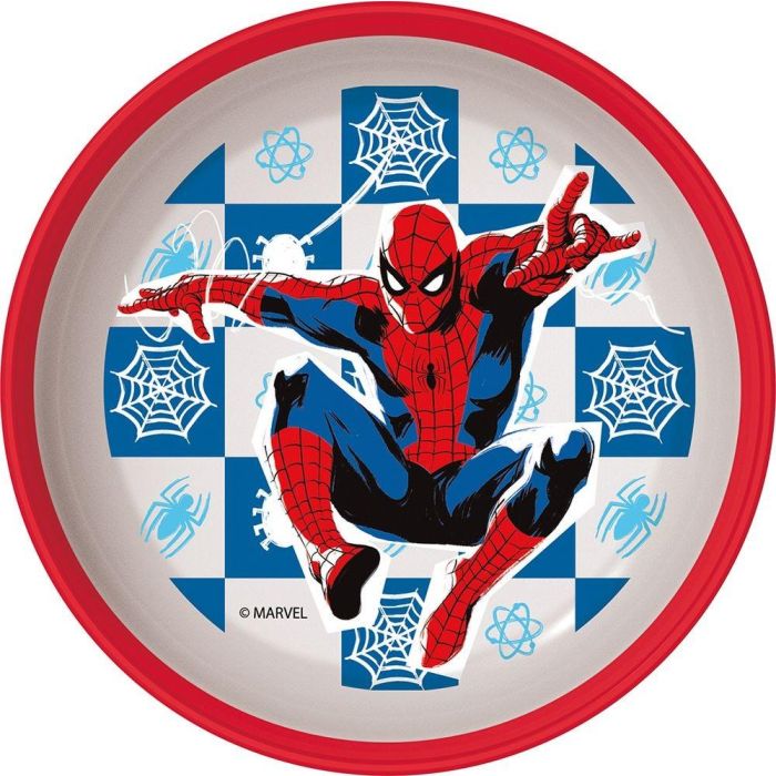 Spiderman CZ11291 Cuenco Premium Bicolor Antideslizante Oficial Marvel