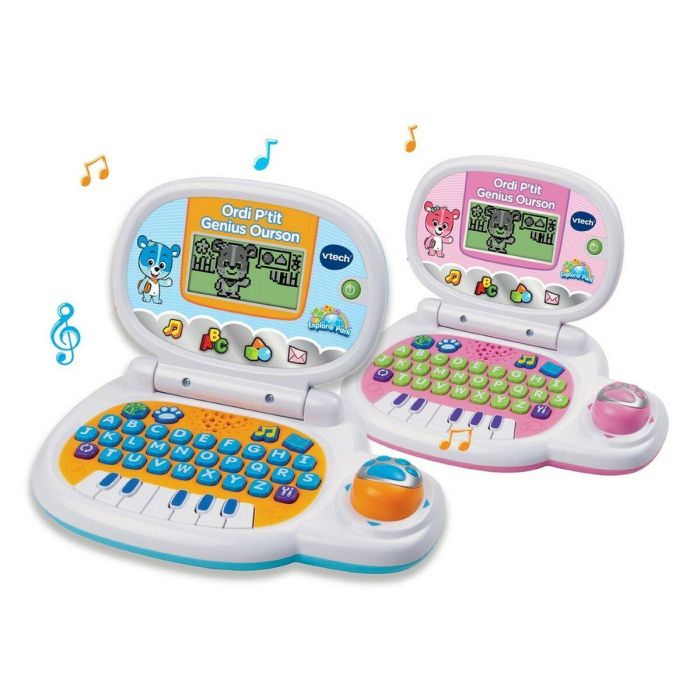 Ordenador portátil Vtech Genius Blue Bear 26 x 5,5 x 19,7 cm Juguete educativo FR Ordenador portátil Vtech Genius Blue Bear 26 x 5,5 x 19,7 cm Juguete educativo FR