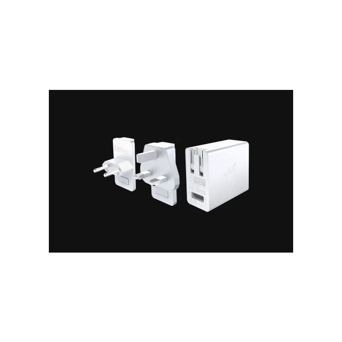 Razer RC21-01700200-R3M1 Cargador para Interior de 130W, Blanco, Compatible con Auriculares, Smartphones, Tablets, Portátiles y más 5