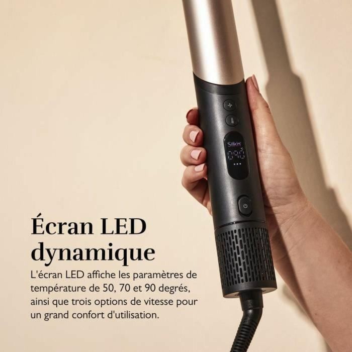 Silk'n SIL1721226719180 Secador de pelo Silky Air Flex 110.000 rpm, 5 accesorios, Negro Dorado 1