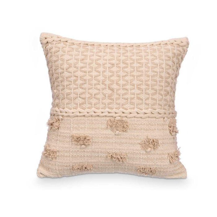 Cojin Borlas Beige 45X45 Cm Giftdecor (6 Unidades) 1 Cojin Borlas Beige 45X45 Cm Giftdecor (6 Unidades) 1