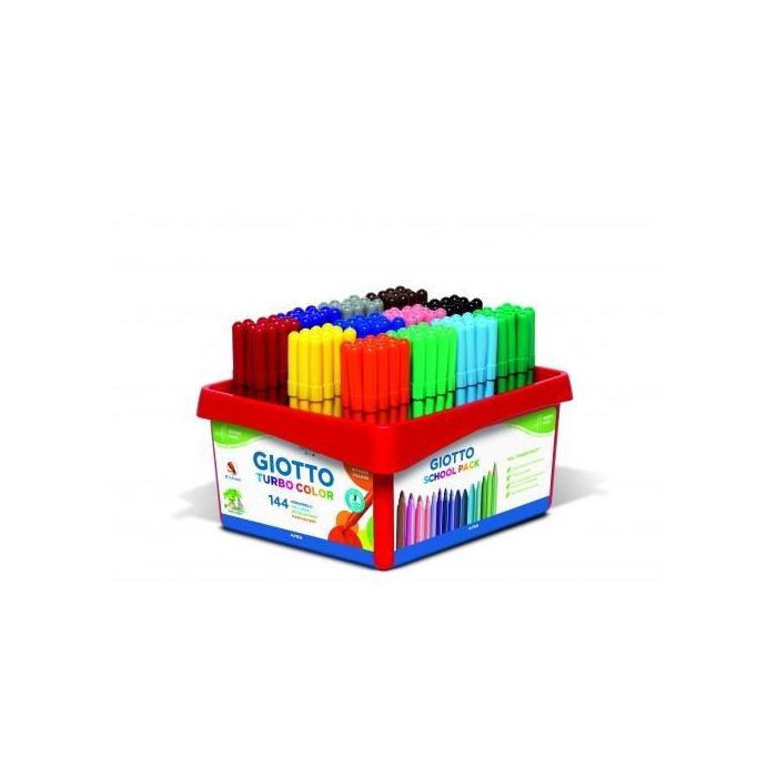 Giotto Rotuladores Turbo Color Surtidos Schoolpack 144 Ud