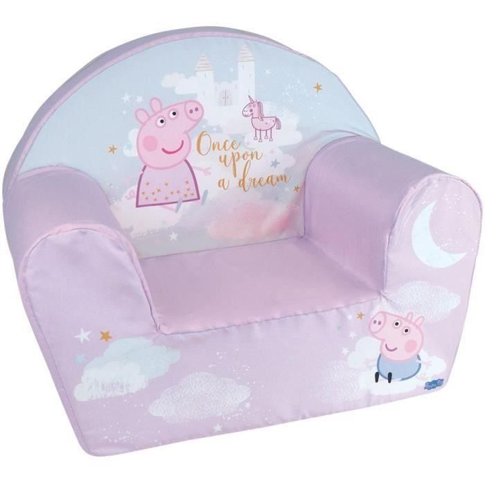 Sillón FUN HOUSE Peppa Pig Club - L. 52 x P. 33 x A. 42 cm - Para niños origen francés garantizado 1 Sillón FUN HOUSE Peppa Pig Club - L. 52 x P. 33 x A. 42 cm - Para niños origen francés garantizado 1
