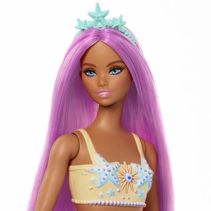 Barbie HRR05 Muñeca Sirena Rosa con Pelo Rosa, Aleta Naranja y Diadema 3 Barbie HRR05 Muñeca Sirena Rosa con Pelo Rosa, Aleta Naranja y Diadema 3