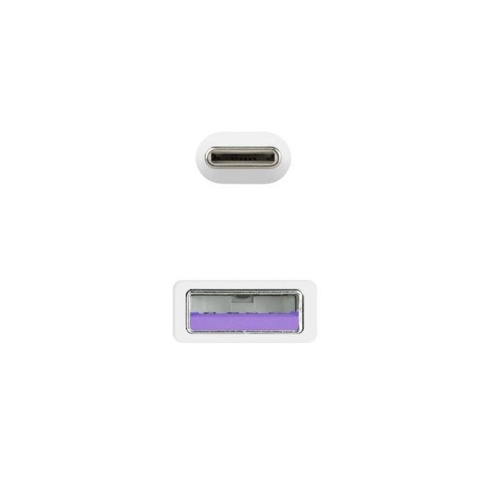 Cable USB 2.0 Nanocable 10.01.2100-W/ USB Tipo-C Macho - USB Macho/ 50cm/ Blanco 3 Cable USB 2.0 Nanocable 10.01.2100-W/ USB Tipo-C Macho - USB Macho/ 50cm/ Blanco 3