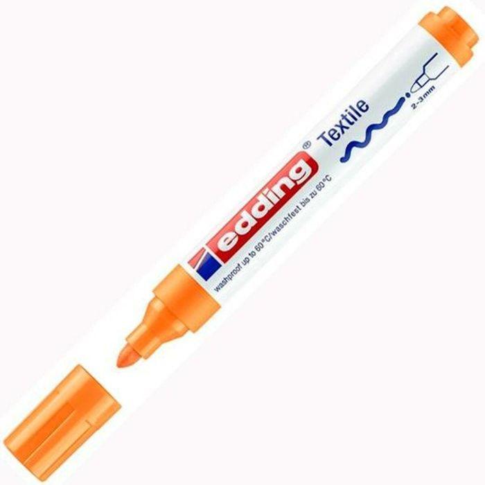 Rotulador permanente Edding 4500 Textil Fluorescente Naranja (10 Unidades) 3 Rotulador permanente Edding 4500 Textil Fluorescente Naranja (10 Unidades) 3