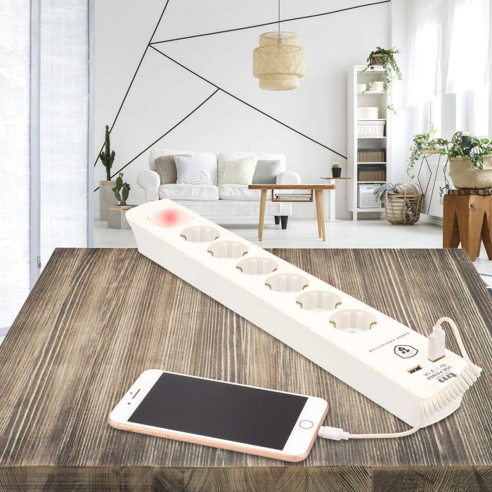 Regleta Enchufes 6 Tomas con Interruptor TM Electron TMUAD306 7