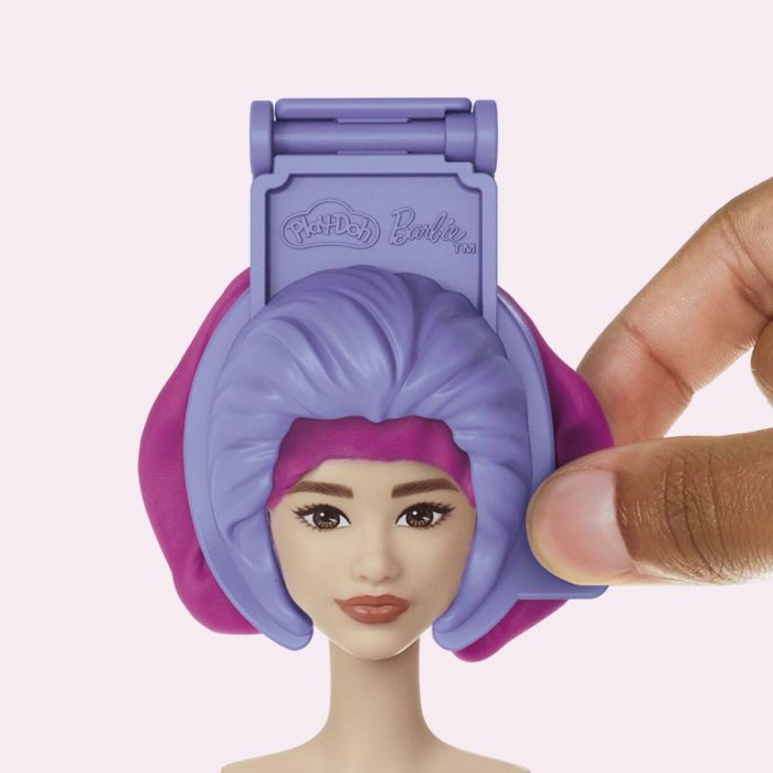 Juego de Plastilina Play-Doh Barbie Hearts & Hair Multicolor 2 Juego de Plastilina Play-Doh Barbie Hearts & Hair Multicolor 2