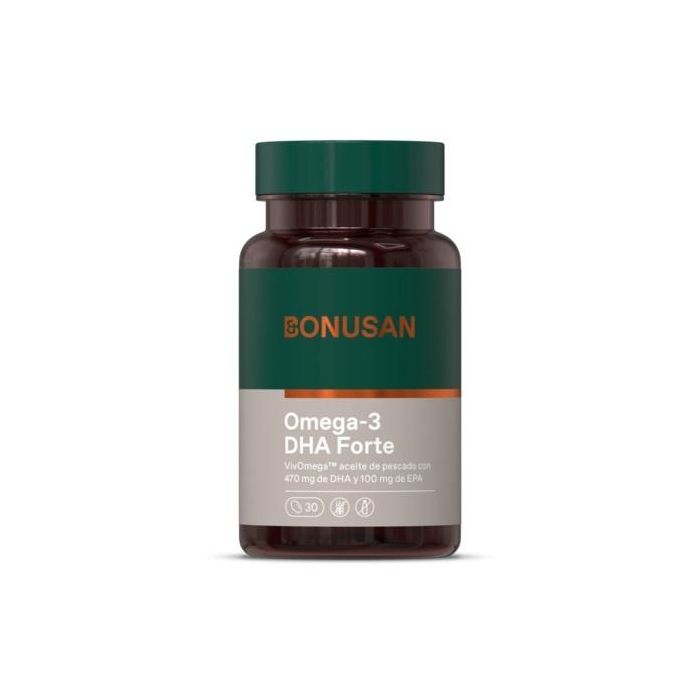BONUSAN Omega 3 DHA Forte 30 Perlas para la Función Cerebral y Visión