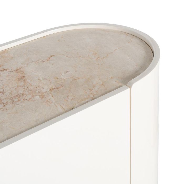 Aparador Lacado Crema Mármol-Dm Salón 160 X 45 X 75 cm