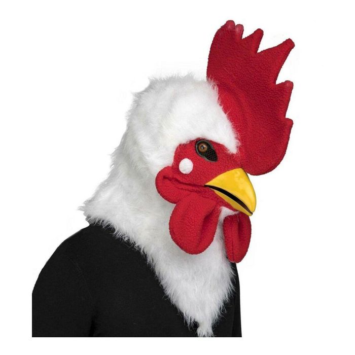 Máscara gallo con mandíbula móvil talla única Máscara gallo con mandíbula móvil talla única