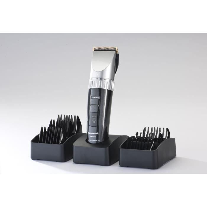 Panasonic ER1512 Cortapelos Profesional X-Taper Blade con Cuchillas de Titanio y DLC, Motor Rotativo, 70 min Autonomía, 5 Posiciones y 6 Peines Panasonic ER1512 Cortapelos Profesional X-Taper Blade con Cuchillas de Titanio y DLC, Motor Rotativo, 70 min Autonomía, 5 Posiciones y 6 Peines