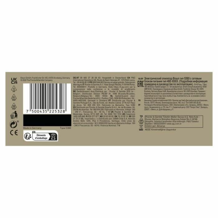 Braun BRA1709423063658 Depiladora Silk Epil 9-011 3D con Cabezal Flexible, Tecnología Wet & Dry y 40 Pinzas MicroGrip 3