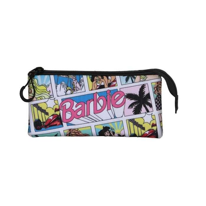Karactermania Estuche Portatodo Triple Barbie Comic 23 x8 x11 cm con 3 Compartimentos 2
