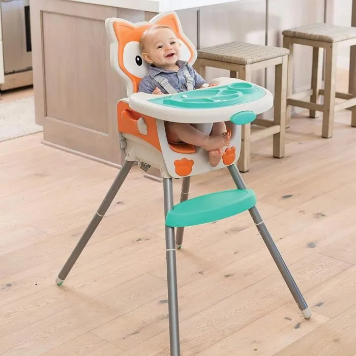 Infantino Trona Ajustable para Bebé, Evolutiva 3 Funciones: Elevador, Silla Infantil, Respaldo Reclinable y Arnés de Seguridad 4 Infantino Trona Ajustable para Bebé, Evolutiva 3 Funciones: Elevador, Silla Infantil, Respaldo Reclinable y Arnés de Seguridad 4