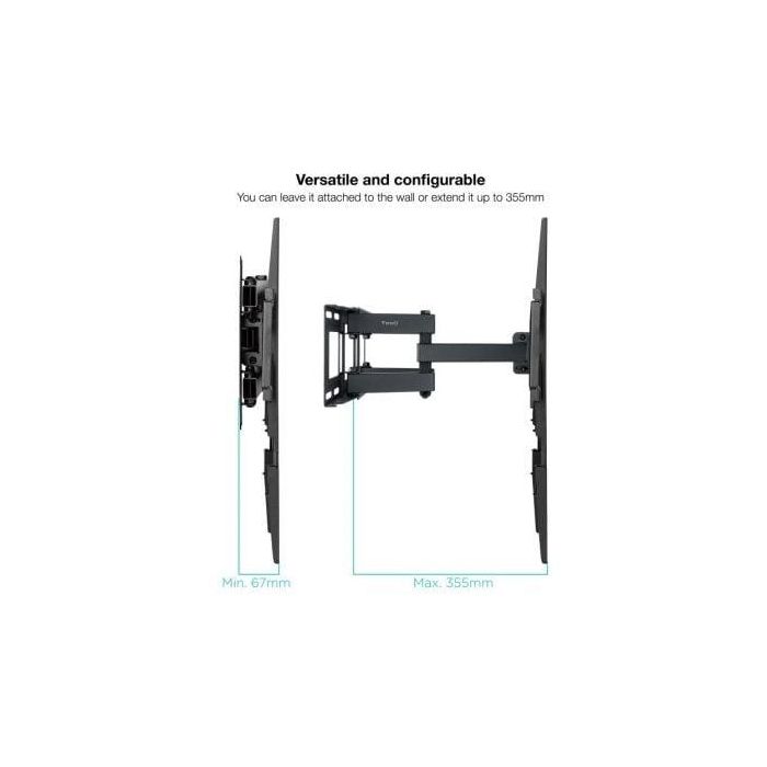 TOOQ SOPORTE PARED PANTALLAS 32-70" GIRA/INCLI NEGRO 3 TOOQ SOPORTE PARED PANTALLAS 32-70" GIRA/INCLI NEGRO 3
