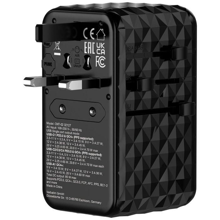 Verbatim Charge 'n' Travel Diamond 85W Retractable Cable CNT-02 6 Verbatim Charge 'n' Travel Diamond 85W Retractable Cable CNT-02 6