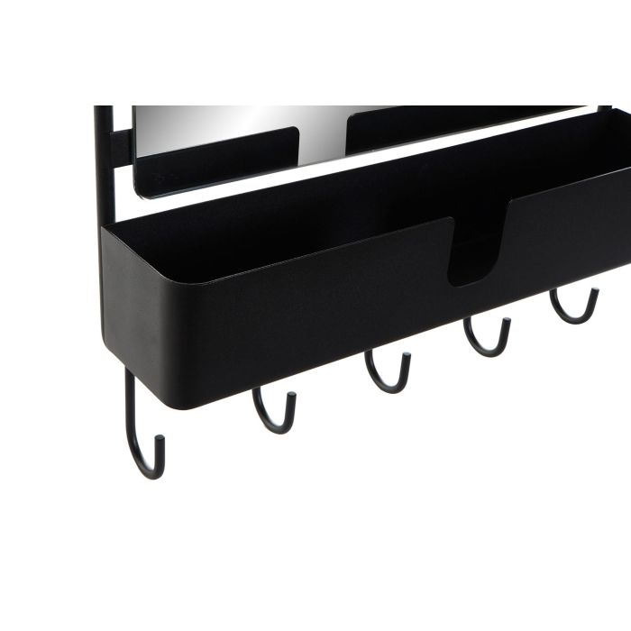 DKD Home Decor Espejo Loft Negro de Metal con Perchero – Medidas: 72 cm Alto, 40 cm Ancho, 9 cm Fondo – Peso 4.25 kg 1 DKD Home Decor Espejo Loft Negro de Metal con Perchero – Medidas: 72 cm Alto, 40 cm Ancho, 9 cm Fondo – Peso 4.25 kg 1