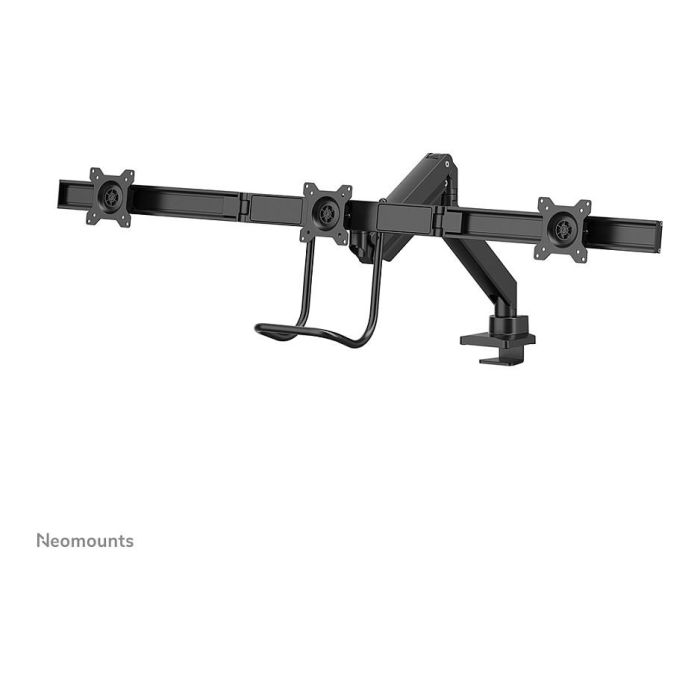 Neomounts NM-D775DX3BLACK Brazo para 3 Monitores de 17" a 27" con Resorte de Gas, Montaje de Escritorio, Negro 4