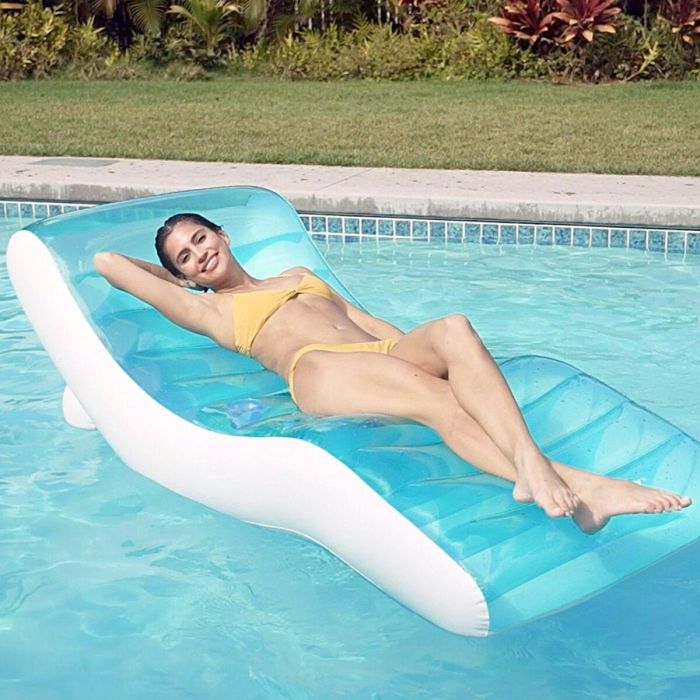 Tumbona Hinchable Intex Azul 191 x 67 x 89 cm (4 Unidades) 5 Tumbona Hinchable Intex Azul 191 x 67 x 89 cm (4 Unidades) 5