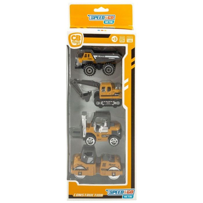 Set Vehículos de Obras Públicas Speed & Go 7,5 x 4 x 3 cm (12 Unidades) 2 Set Vehículos de Obras Públicas Speed & Go 7,5 x 4 x 3 cm (12 Unidades) 2