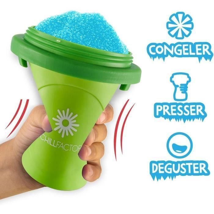 Taza de granizado Chillfactor - Bandai - Color aleatorio azul, rosa o verde - suministrada con pajita 2 Taza de granizado Chillfactor - Bandai - Color aleatorio azul, rosa o verde - suministrada con pajita 2