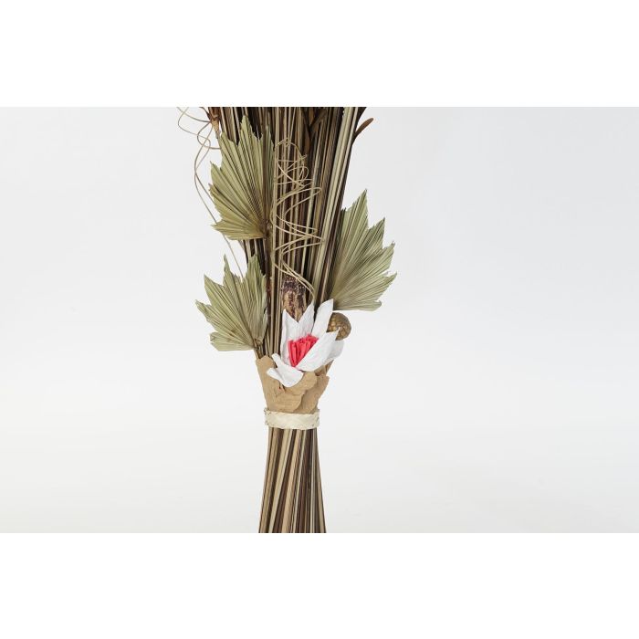 DKD Home Decor Ramo Natural Marrón Rojo 40 x 150 x 40 cm Flores Secas (2 Unidades) 2