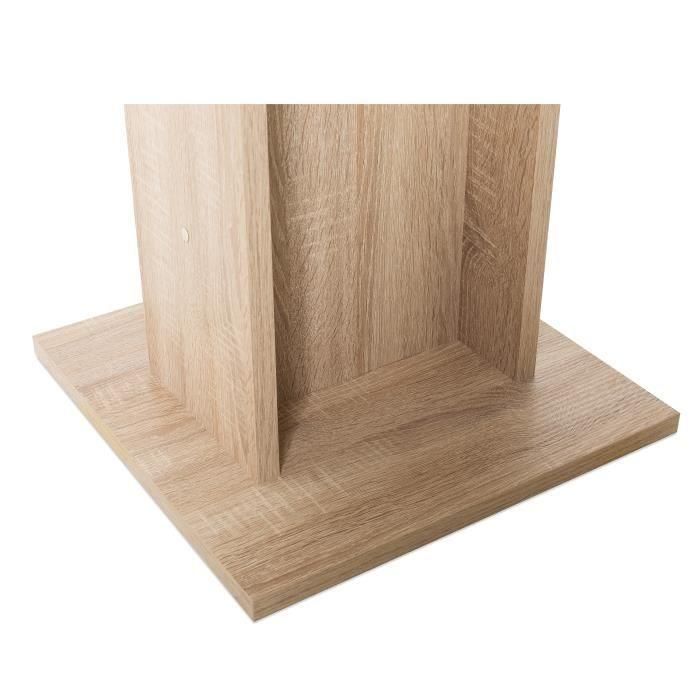 Mesa de comedor para 2 a 4 personas - Cuadrada - Clásica - Decoración de roble - GUSTAVE - L 80 xl 80 cm 4 Mesa de comedor para 2 a 4 personas - Cuadrada - Clásica - Decoración de roble - GUSTAVE - L 80 xl 80 cm 4