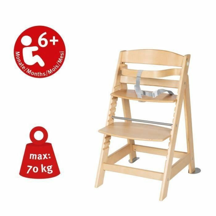 ROBA Born Up Trona Convertible 2 en 1 + Hamaca Reclinable - Sternenzauber - Desde el Nacimiento - Madera Natural 5 ROBA Born Up Trona Convertible 2 en 1 + Hamaca Reclinable - Sternenzauber - Desde el Nacimiento - Madera Natural 5