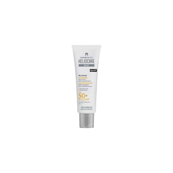Heliocare 360° ACNIMAT Protector Solar Facial SPF50+ Piel Grasa Anti-Imperfecciones y Matificante 50 ml