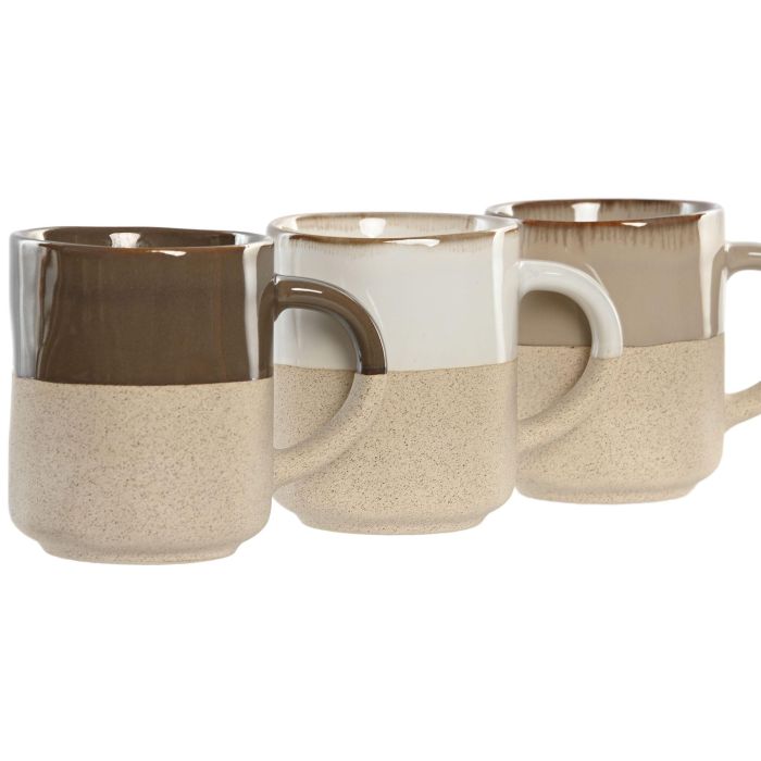 Taza Urban DKD Home Decor Beige Verde Oscuro 7 x 8.2 x 10 cm (12 Unidades) 1 Taza Urban DKD Home Decor Beige Verde Oscuro 7 x 8.2 x 10 cm (12 Unidades) 1