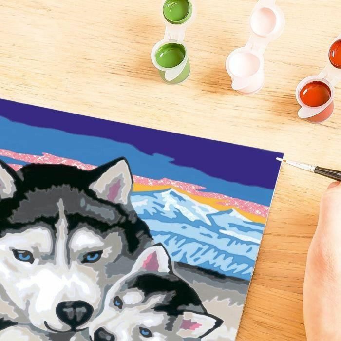 Ravensburger RAV00025829 CreArt Kids - Kit de Pintura por Números "Besos de Husky" 18 x 24 cm, para niños de 7 años o más 3 Ravensburger RAV00025829 CreArt Kids - Kit de Pintura por Números "Besos de Husky" 18 x 24 cm, para niños de 7 años o más 3