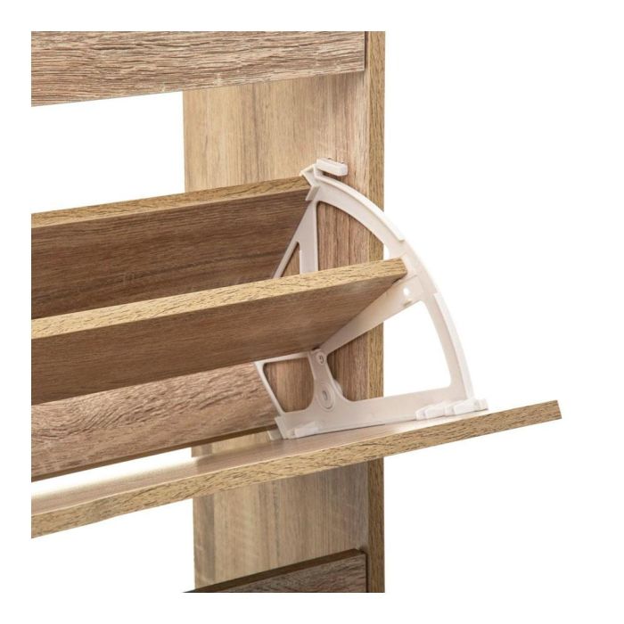5Five Zapatero de madera natural 115 x 60 x 24 cm con 3 estantes para 18 pares de zapatos 1 5Five Zapatero de madera natural 115 x 60 x 24 cm con 3 estantes para 18 pares de zapatos 1