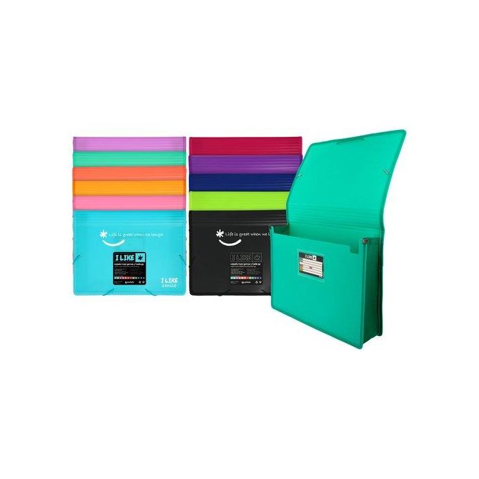 Carpeta De Gomas Y Solapas Grafoplas Pp Like 2 Maxi A4 Rosa Claro (Set de 2)