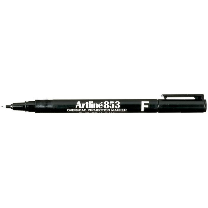 Rotulador Artline Retroproyeccion Punta Fibra Permanente Ek-853 Negro -Punta Redonda 0.5 mm 12 unidades 1