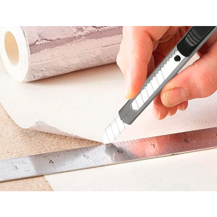 Q-connect Repuesto Cúter Metálico Estrecho Cuchilla Cerámica 9 mm Blíster 6 Unidades para Modelo KF14388 6