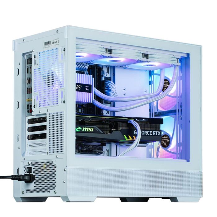 Zalman P30 Air White Mini Tower PC Blanco para placas Micro-ATX y Mini-ITX con ventana lateral de vidrio templado 4