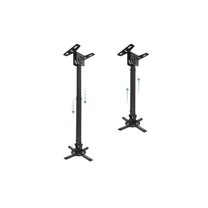 TooQ PJ3030TN-B Soporte de Techo para Proyector. Carga 13.5 kg, Brazo Ajustable, Gestión Cables, Altura 545-900mm, Rotación 360°, Negro 2 TooQ PJ3030TN-B Soporte de Techo para Proyector. Carga 13.5 kg, Brazo Ajustable, Gestión Cables, Altura 545-900mm, Rotación 360°, Negro 2