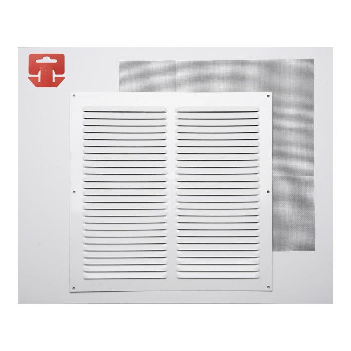 Fepre Rejilla con mosquitera de aluminio 0.6 blanco lacado 300x300mm (g) 0 Fepre Rejilla con mosquitera de aluminio 0.6 blanco lacado 300x300mm (g) 0
