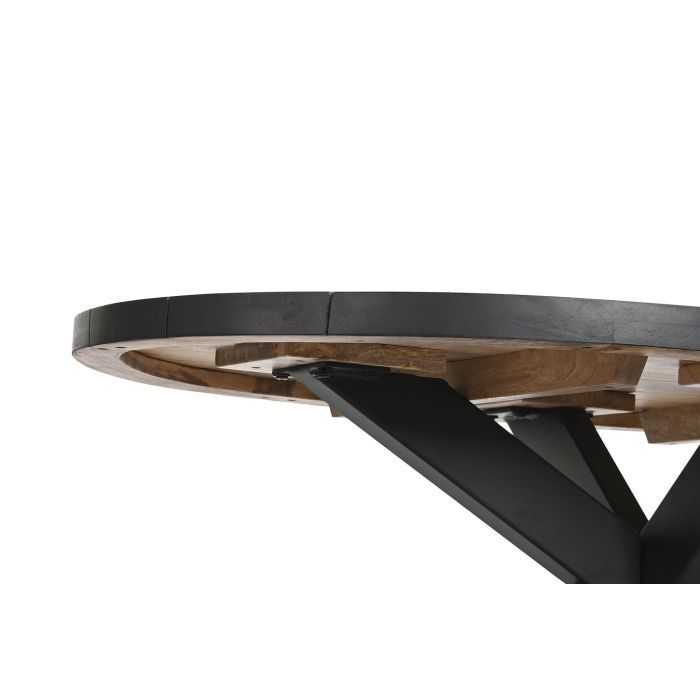 DKD Home Decor Mesa de Centro Loft de Madera de Mango y Metal, Colores Natural Negro, Desmontable 130x70x45 cm 3 DKD Home Decor Mesa de Centro Loft de Madera de Mango y Metal, Colores Natural Negro, Desmontable 130x70x45 cm 3
