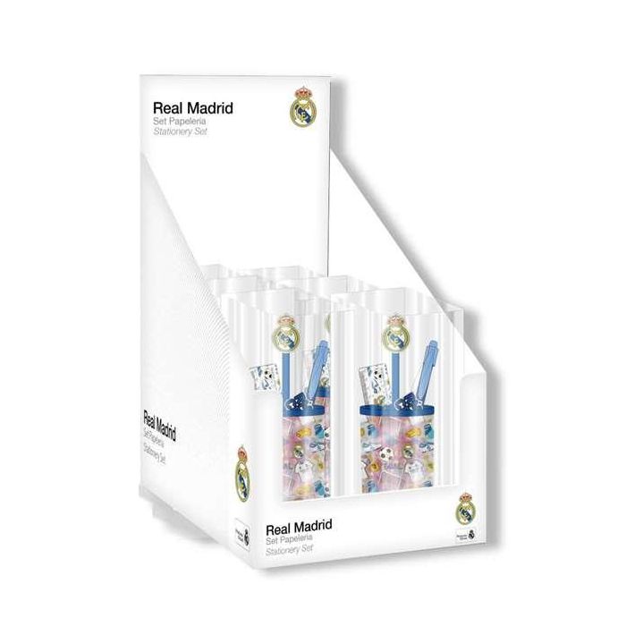 Set de papelería portalápices real madrid talla única 2