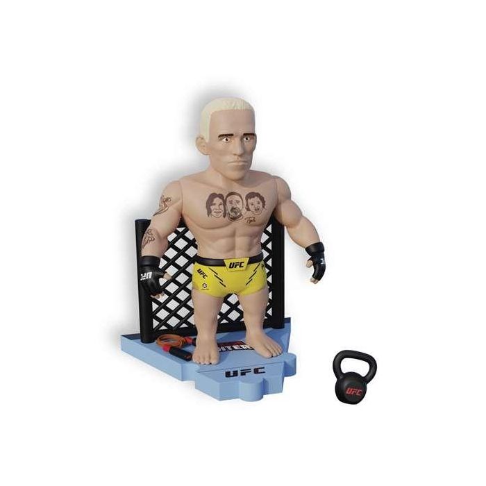 Figura articulada ufc punching bag 7,5 cms + set lucha 3